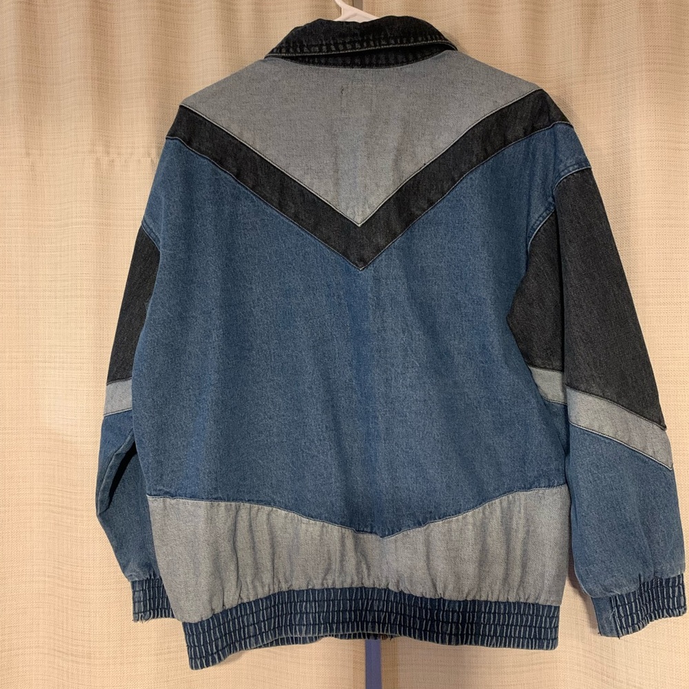 Wild Fable Patchwork Colorblock Denim Jacket In L… - image 3